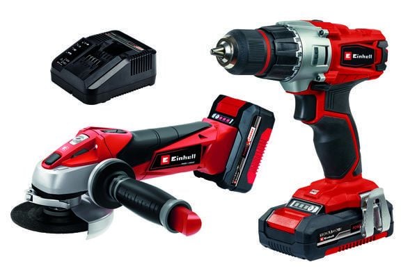Einhell TE-TK 18 Li Kit CD+AG 1x1.5 Ah + 1x3.0 Ah Akülü Matkap + Taşlama - 4257211