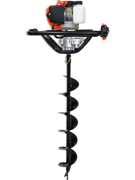 Mur-Cell CQ205 Benzinli Toprak Burgu Fidan Ekme Makinası 150MMX100CM Burgu Uc 52CC 2.5hp