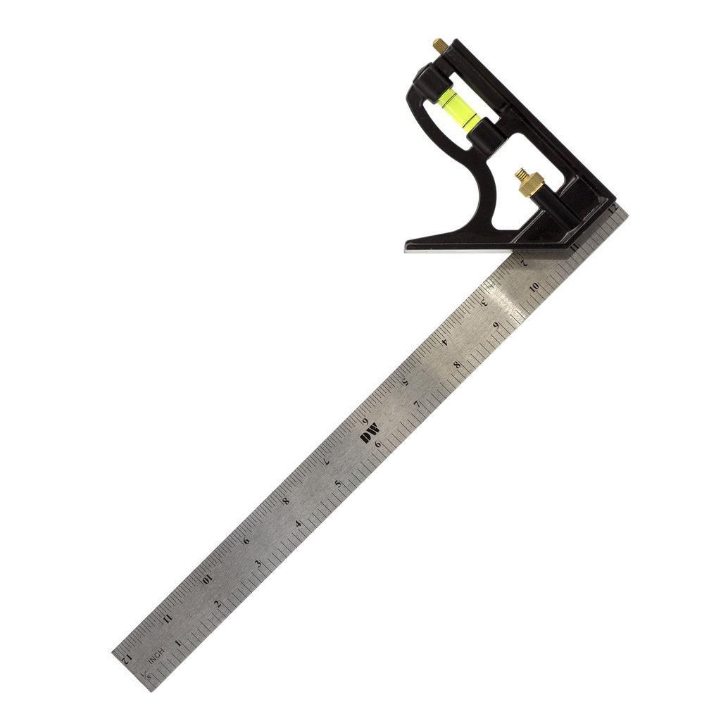 Dw Ayarlanabilir Su Terazili Gönye 30cm 45-90° Marangoz Açı Ölçer