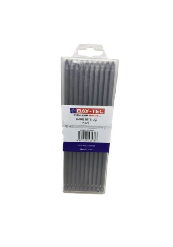 Bay-tec Mu1960 Pz2 x 2000 MM Kare Bits Uç Pozi 10 Parça