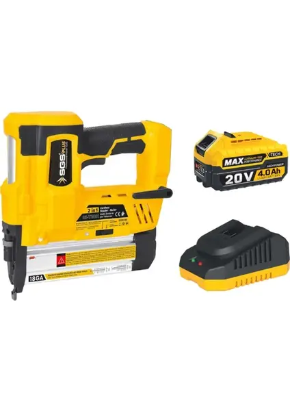 Sgs Akülü Zımba ve Çivi Tabancası Seti 20 V (1x4.0 Ah)