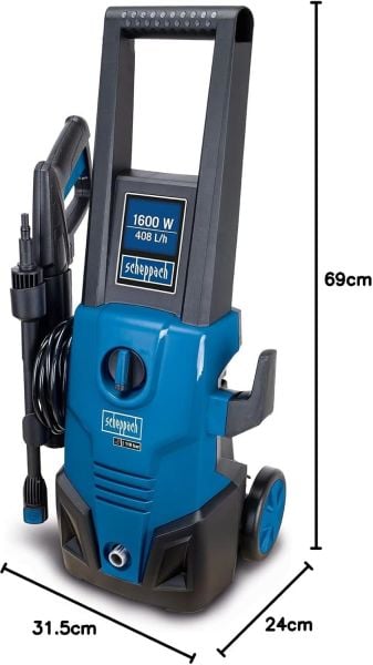 Scheppach HPC1600 Kit Yüksek Basınçlı Yıkama Makinası 135 Bar 1600W