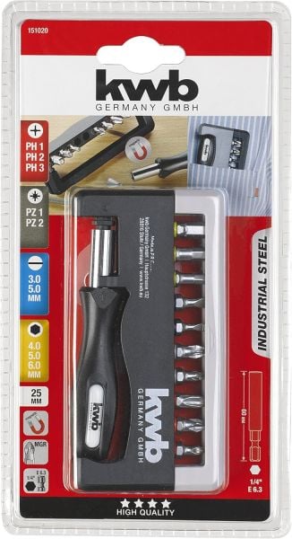 KWB 12 pcs bits tornavida set-155025