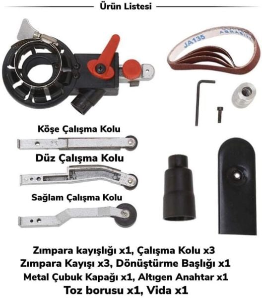 Rox Wood 0030 Taş Motoruna Takılır Şerit Bant Zımpara Aparatı