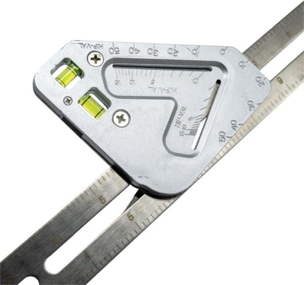 Rox Wood 0122 Çok Fonksiyonlu Terazili Açılı Gönye 350 mm