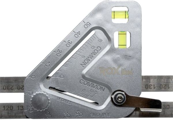 Rox Wood 0122 Çok Fonksiyonlu Terazili Açılı Gönye 350 mm