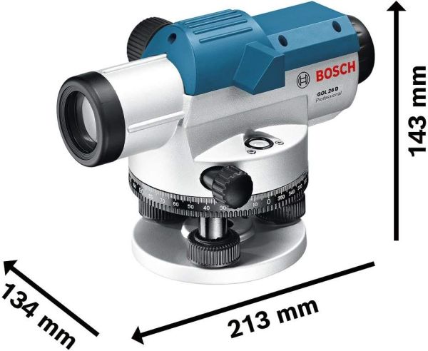 Bosch Gol 26 D Optik Nivelman (Bt 160 Tripod+Gr 500 Mira)