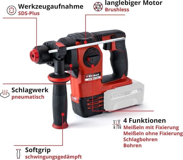 Einhell HEROCCO 18/20 - Solo Kömürsüz Akülü Kırıcı Delici - 4513900
