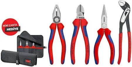 Knipex 001956 4'lü Set Pense, Kargaburun, Yan Keski, Fort Pense