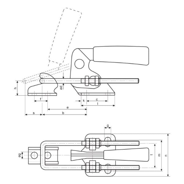 Çizmak M40Y3 Mekanik  Kancalı Bağlama Elemanları Yatay