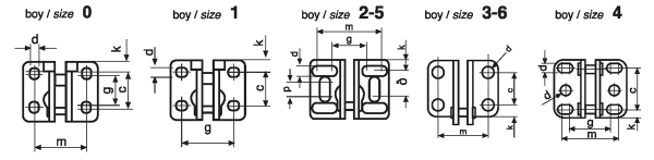 Çizmak M10/1 Dik Bağlama Elemanları
