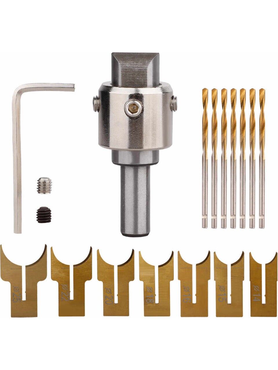 ROX Wood Ahşap Yuvarlak Boncuk Şekillendirme Matkap Ucu Seti