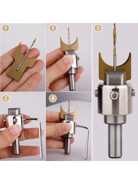 ROX Wood Matkap İçin Ahşap Yuvarlak Şekillendirme Seti (Tesbih Boncuk Seti)