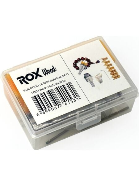ROX Wood Matkap İçin Ahşap Yuvarlak Şekillendirme Seti (Tesbih Boncuk Seti)