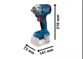 Bosch Professional GDS 18V-350 2x4.0 Ah Darbeli Somun Sıkma - 06019M5021