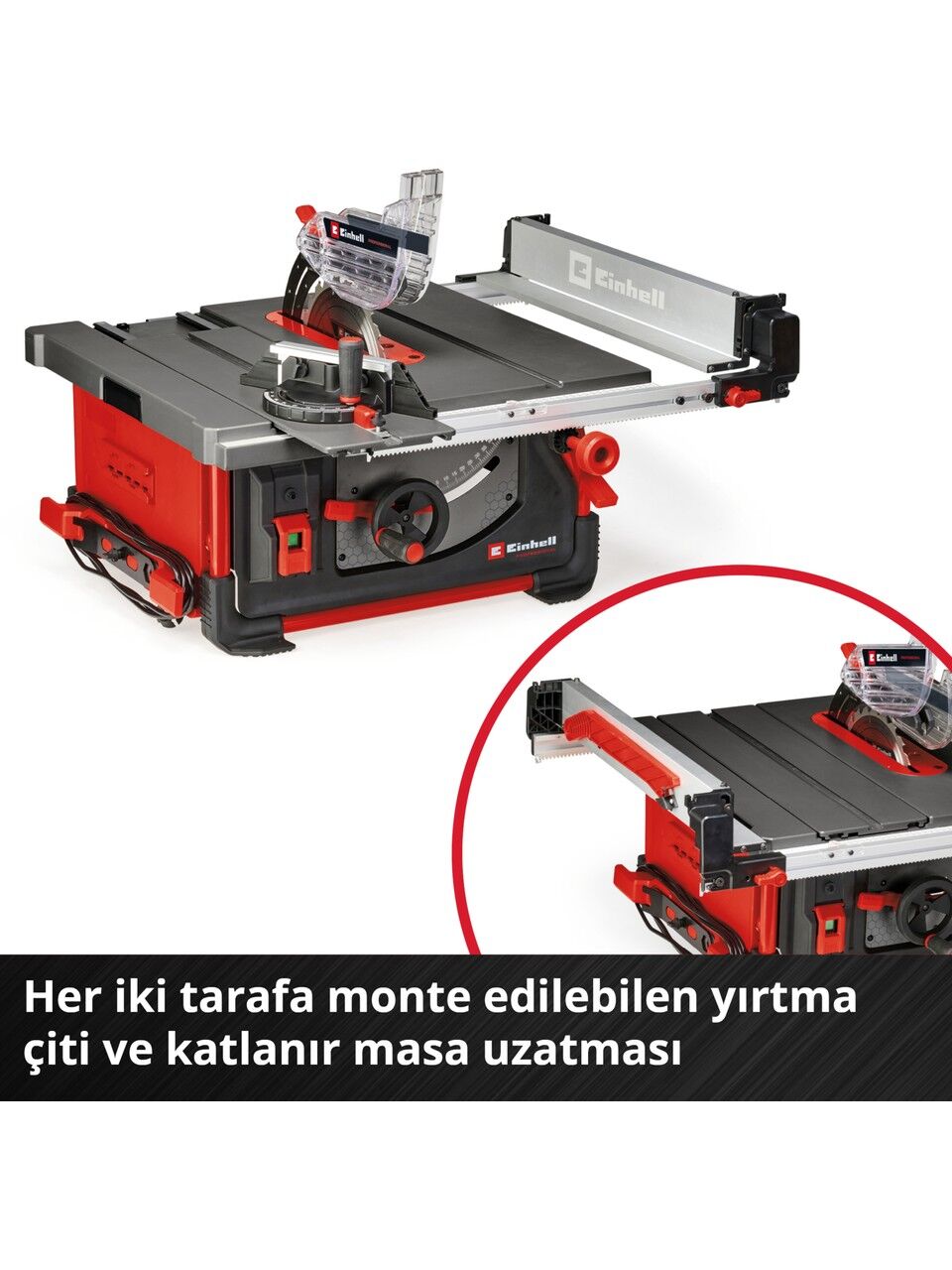 Einhell Professional Tezgah Testere TP-CC 10 T (2000 W, 85 mm kesme yüksekliği, Ø 254 mm testere bıçağı, kayar tabla
