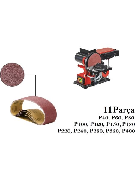 Einhell Tc Us 380 Uyumlu Bant Zımpara Kağıdı 11 Parça
