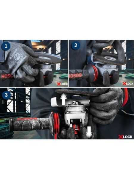 Professional Gwx 9-115 S Avuç Taşlama Makinesi X- (900 W, Disk Çapı: 115 Mm, 2.800-11.000 Dev/dak)