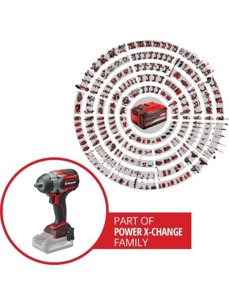 Einhell TP-CW 18/750-C Li BL - Solo, Kömürsüz Akülü Darbeli Somun Sıkma (Akü ve şarj cihazı dahil değildir) - 4510065