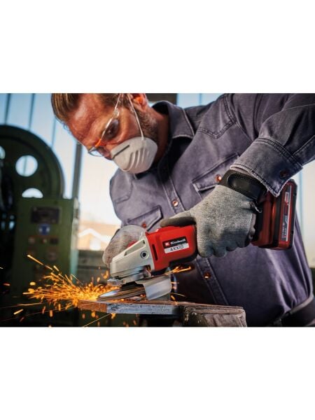 Einhell Professional Akülü Avuç Taşlama AXXIO 18/125 Q Li-Solo Power X-Change (18 V, 700 W, 125 mm disk Ø, 33 mm