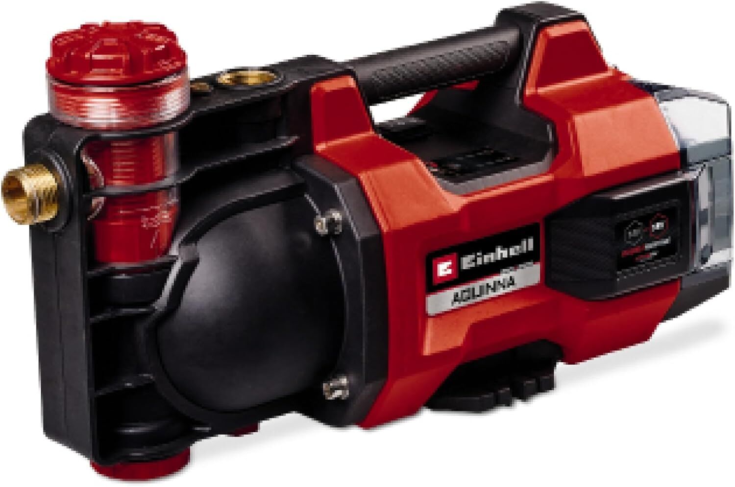 Einhell Akülü Bahçe Pompası AQUINNA 18/30 F LED Power X-Change (18 V, Maks. 3000 L/h Su Aktarımı, 2 Akü Yuvası, Çift Çalışma Süresi, ECO/BOOST Modu, Ön Filtre) - 4180430