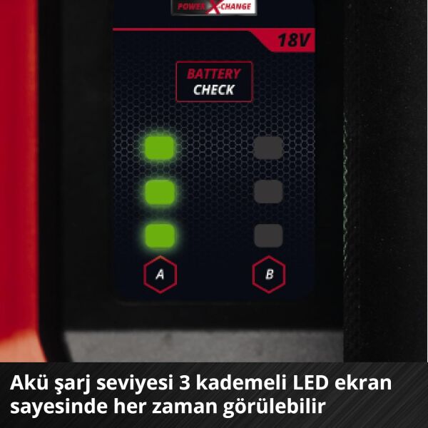 Einhell Akülü Bahçe Pompası AQUINNA 18/30 F LED Power X-Change (18 V, Maks. 3000 L/h Su Aktarımı, 2 Akü Yuvası, Çift Çalışma Süresi, ECO/BOOST Modu, Ön Filtre) - 4180430