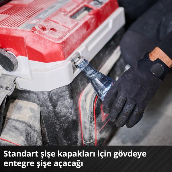 Einhell Akülü Oto Buzluk TE-COL 18/27 Li-Solo Power X-Change (18 V, 27 litre, soğutma ve sıcak tutma, araç için hibrit 12 V, 230 V güç bağlantısı)