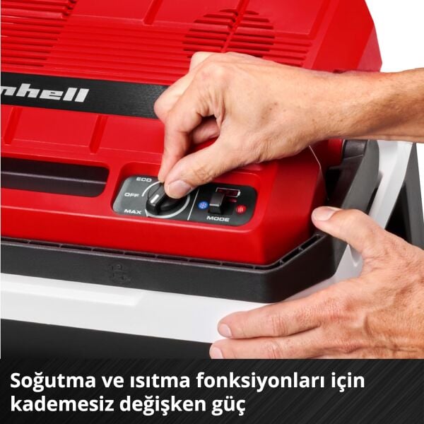 Einhell Akülü Oto Buzluk TE-COL 18/27 Li-Solo Power X-Change (18 V, 27 litre, soğutma ve sıcak tutma, araç için hibrit 12 V, 230 V güç bağlantısı)