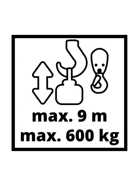 Einhell TC-EH 600 1050 W Elektrikli Vinç-4255150