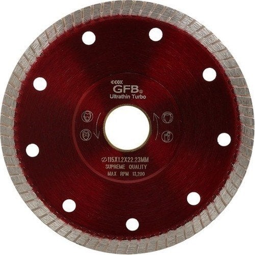 Gfb Hassas Kesim Ince Turbo Elmas Seramik - Fayans Kesici 115 mm