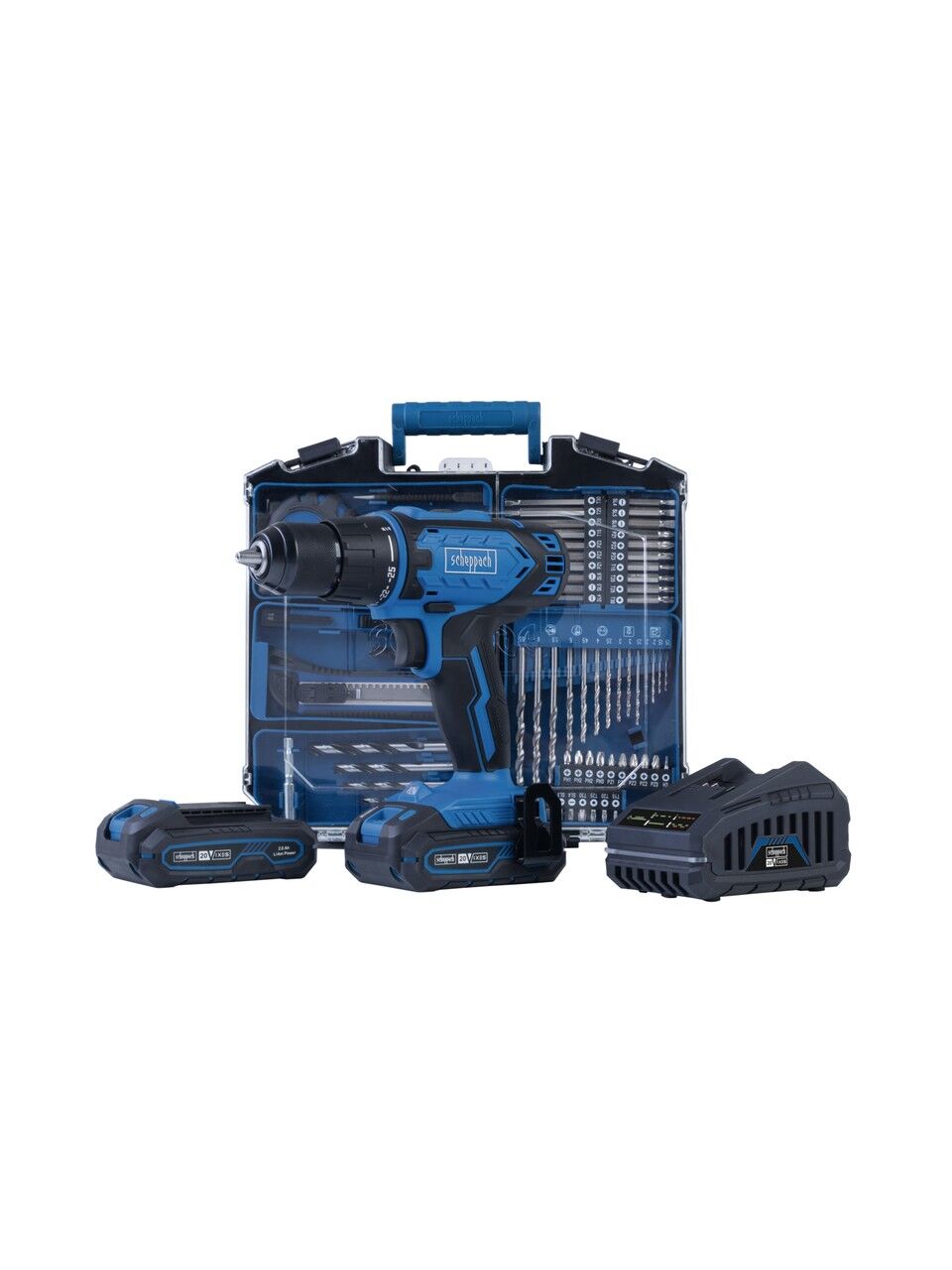 Scheppach C-DTP74/2-X Şarjlı Matkap Seti 2X2AH. Akü