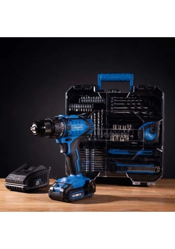 Scheppach C-dtb74/2x 74 Parça Akülü Vidalama Seti Çift Akü 2 Ah
