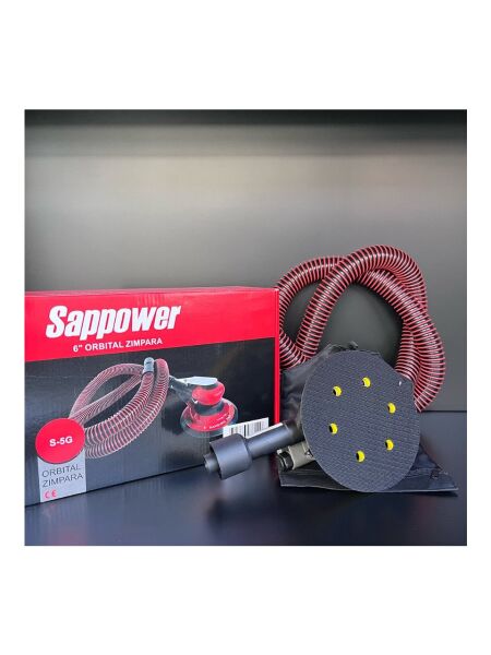 Sappower S-5g Orbital Eksantrik Havalı Zımpara Makinesi