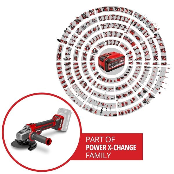 Einhell TP-AG 18/125 CE Q Li - Solo, Akülü Avuç Taşlama (Akü ve şarj cihazı dahil değildir)