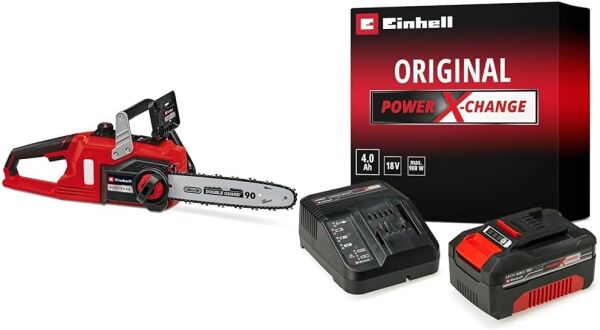 Einhell FORTEXXA 18/30 - Solo, Akülü Ağaç Kesme + Einhell 18V 4,0 Ah PXC Starter Kit, Akü & Şarj Cihazı