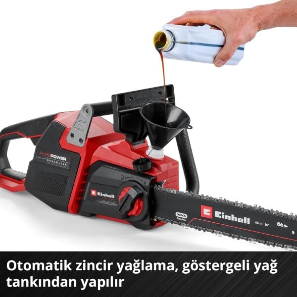 Einhell GP-LC 36/400 Li BL - Solo, Akülü Ağaç Kesme (Akü ve şarj cihazı dahil değildir) - 4600050