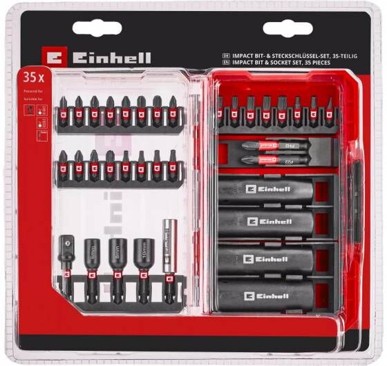 Einhell Bits ve Lokma uç seti 35 parça. M-Case kutulu
