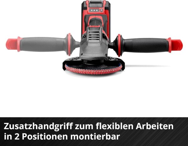Einhell TP-AG 18/125 F Li BL - Akülü Avuç Taşlama + Einhell 18V 4,0 Ah PXC Starter Kit, Akü & Şarj Cihazı