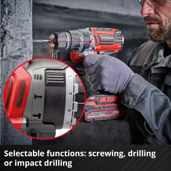 Einhell TP-CD 18/70 Li-i BL - Akülü Darbeli Vidalama 1*4.0 Ah aküve box çanta
