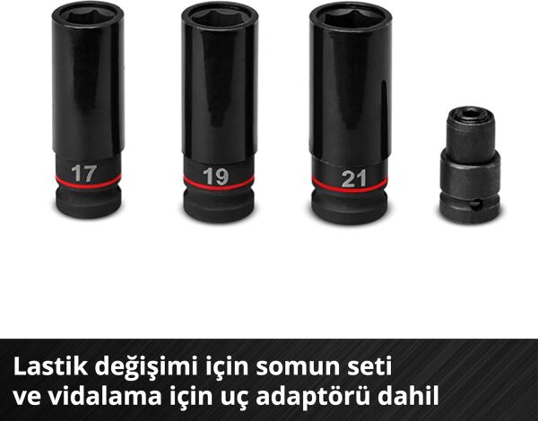 Einhell TP-CW 18/350-C Li BL - Solo Kömürsüz Akülü Darbeli Somun Sıkma - 4510055