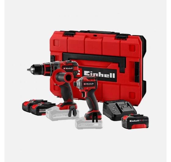 Einhell Professional 2'li Makine Seti Kompakt Tork Vidalama ve 60nm Darbeli Matkap Aküler Dahil