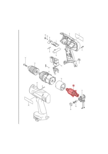 Makita 6337D Endüvi Ürün Kodu 619115-8