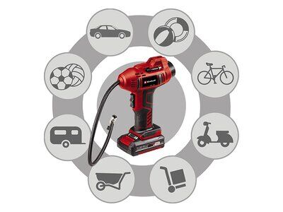 Einhell CE-CC 18 Li - Akülü Oto Hava Kompresörü (1x2,5Ah)