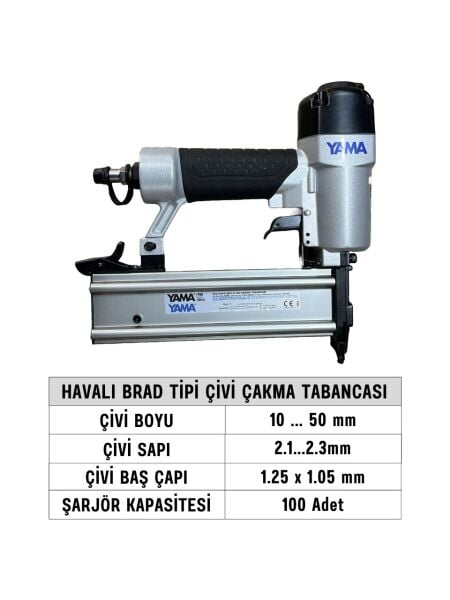 Yama YAT-F50 Havalı Brad Tipi Çivi Çakma Tabancası