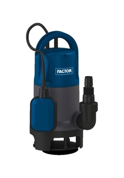 Factor 750w Plastik Gövdeli Temiz Su Drenaj Pompası Faccd750p-n