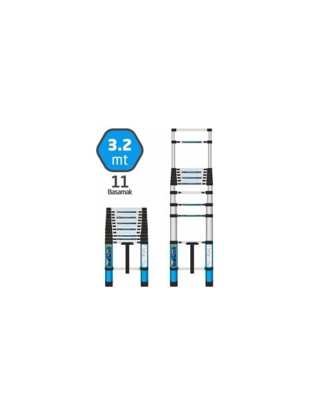 Master 504321 Teleskopik Merdiven 11 Basamak 320 cm