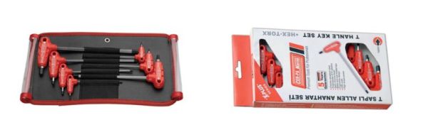 Cer-pa X-Plus T Saplı Alyan Anahtar Takımı 5 Pcs. CER-PA NORM
