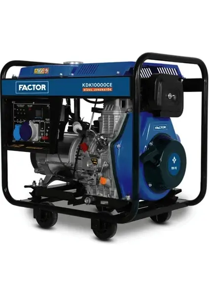 Factor KDK10000CE 9.4 kVA İpli/Marşlı Dizel Jeneratör