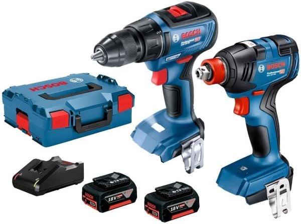 Bosch Gdx 18v-200 + Gsr 18v-50+ 2 X Gba 18v 4.0ah + Gal 18v-40 L-boxx