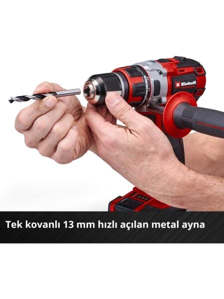 Einhell TP-CD 18/80 Li BL + TP-CS 18/136-C Li BL + AXXIO 18/115 Akülü Vidalama + Daire Testere + Taşlama Seti ( 2,5 Ah Akü ve Şarj